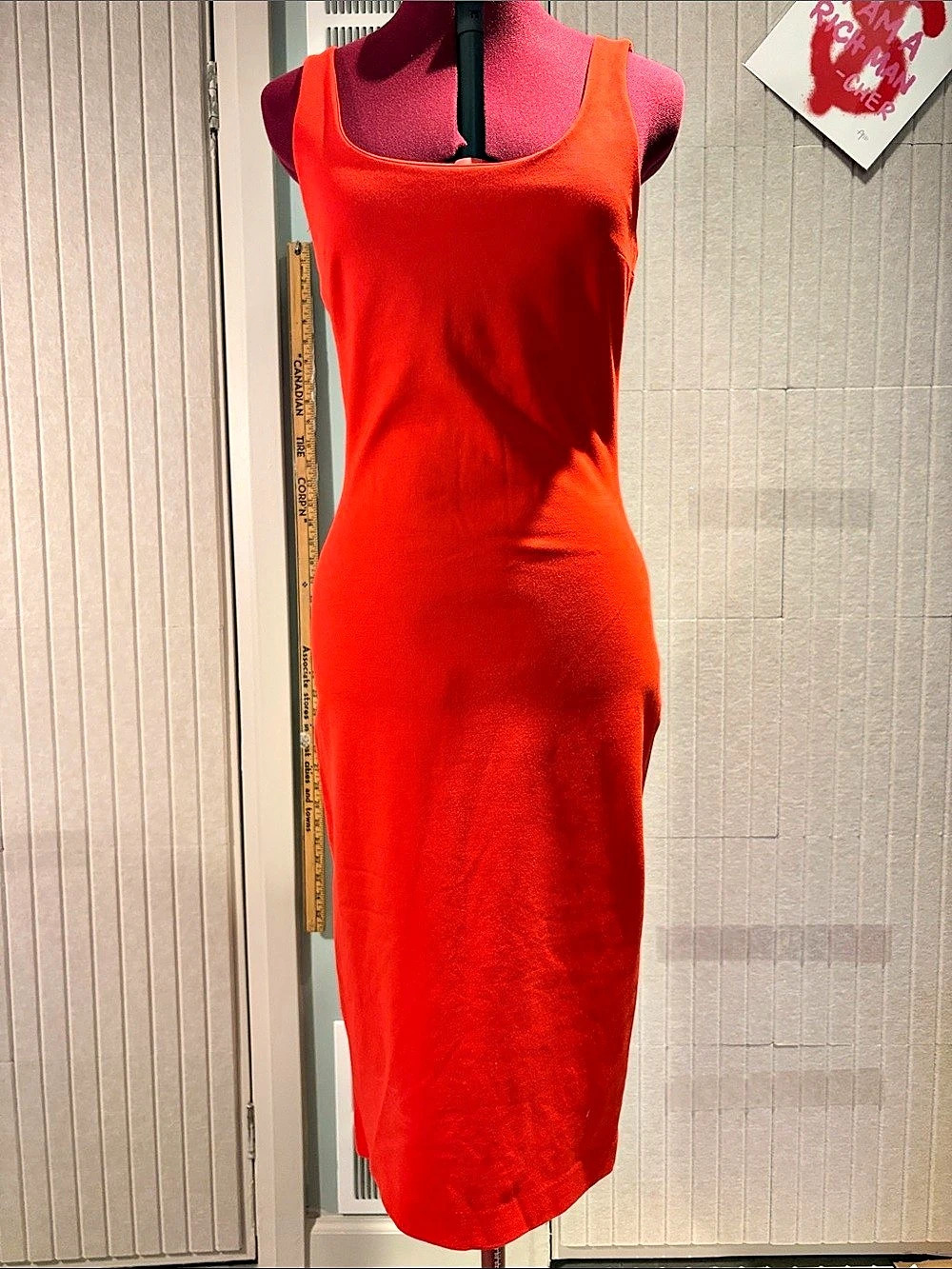 Babaton Red Midi Dress Like New